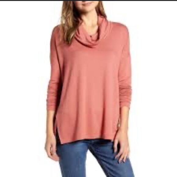 Lou & Grey | Side Slit Cowl Neck Long Sleeve Top Size XXL - Picture 9 of 9